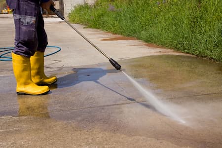 Driveway washing